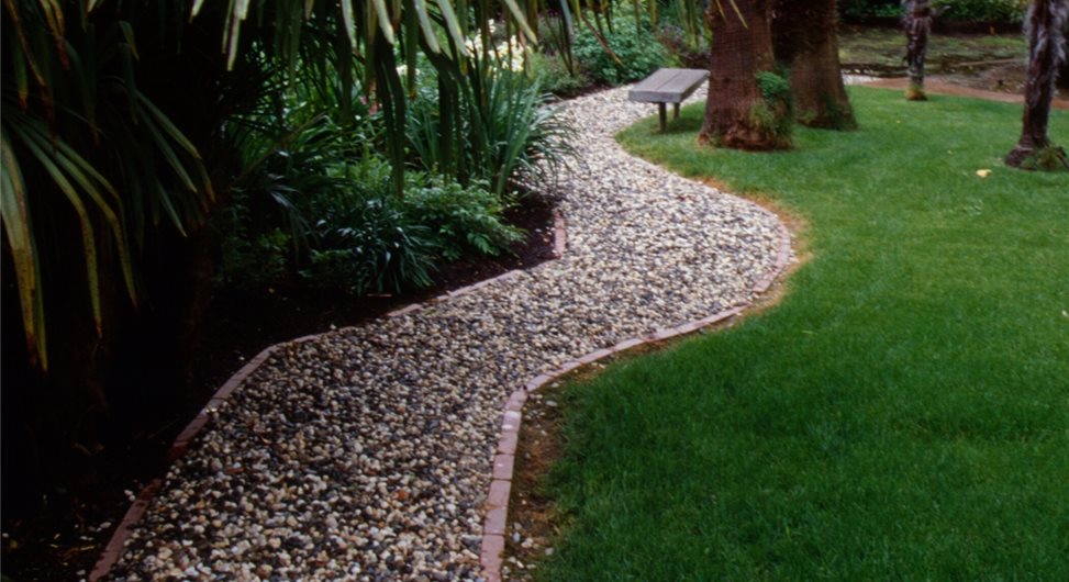 Commercial landscaping drainage